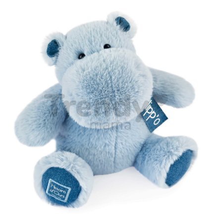 Plyšový hrošík Hippo Blue Jean Histoire d’ Ours modrý 25 cm od 0 mes