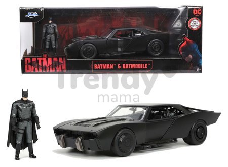 Autíčko Batman Batmobile Jada kovové s otvárateľnými dverami a figúrkou Batmana dĺžka 19 cm 1:24