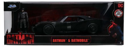 Autíčko Batman Batmobile Jada kovové s otvárateľnými dverami a figúrkou Batmana dĺžka 19 cm 1:24