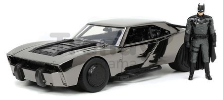 Autíčko Batman Batmobile 2022 Comic Con Jada kovové s otvárateľnými dverami a figúrkou Batmana dĺžka 19 cm 1:24