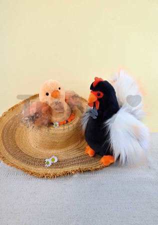 Plyšový kohútik Coq Histoire d’ Ours čierny 26 cm od 0 mes