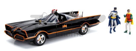 Autíčko Batman Classic Batmobile Jada kovové so svetlom s 2 figúrkami dĺžka 28 cm 1:18