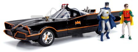 Autíčko Batman Classic Batmobile Jada kovové so svetlom s 2 figúrkami dĺžka 28 cm 1:18