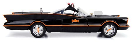 Autíčko Batman Classic Batmobile Jada kovové so svetlom s 2 figúrkami dĺžka 28 cm 1:18