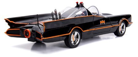 Autíčko Batman Classic Batmobile Jada kovové so svetlom s 2 figúrkami dĺžka 28 cm 1:18