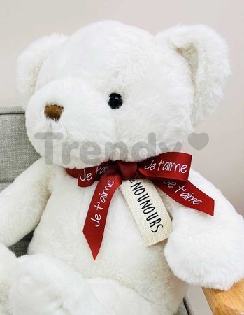 Plyšový medvedík Le Nounours White Histoire d’ Ours biely 28 cm od 0 mes