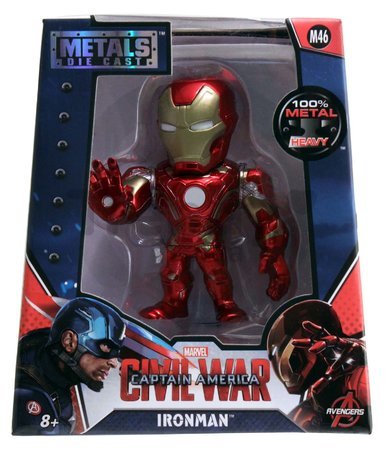 Figúrka zberateľská Marvel Iron Man Jada kovová výška 10 cm