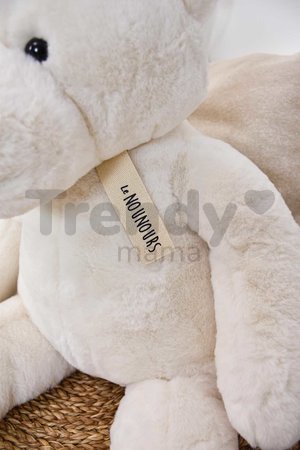 Plyšový medveď Le Nounours White Histoire d’ Ours biely 75 cm od 0 mes