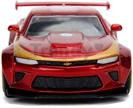 Autíčko Chevy Camaro 2016 Iron Man Marvel Jada kovové s otvárateľnými dverami dĺžka 13 cm 1:32