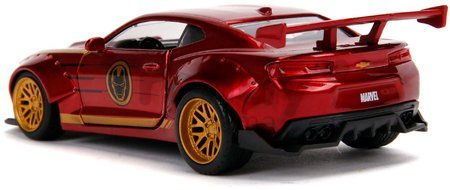 Autíčko Chevy Camaro 2016 Iron Man Marvel Jada kovové s otvárateľnými dverami dĺžka 13 cm 1:32