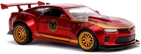 Autíčko Chevy Camaro 2016 Iron Man Marvel Jada kovové s otvárateľnými dverami dĺžka 13 cm 1:32