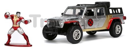 Autíčko Marvel X-Men 2020 Jeep Gladiator Jada kovové s otvárateľnými dverami a figúrkou Colossus dĺžka 14 cm 1:32