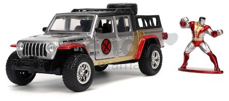 Autíčko Marvel X-Men 2020 Jeep Gladiator Jada kovové s otvárateľnými dverami a figúrkou Colossus dĺžka 14 cm 1:32