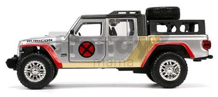 Autíčko Marvel X-Men 2020 Jeep Gladiator Jada kovové s otvárateľnými dverami a figúrkou Colossus dĺžka 14 cm 1:32