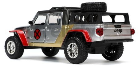 Autíčko Marvel X-Men 2020 Jeep Gladiator Jada kovové s otvárateľnými dverami a figúrkou Colossus dĺžka 14 cm 1:32