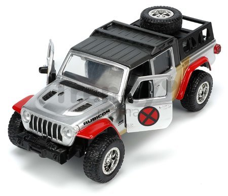 Autíčko Marvel X-Men 2020 Jeep Gladiator Jada kovové s otvárateľnými dverami a figúrkou Colossus dĺžka 14 cm 1:32