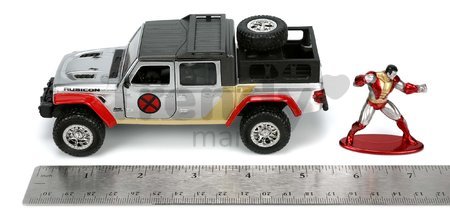 Autíčko Marvel X-Men 2020 Jeep Gladiator Jada kovové s otvárateľnými dverami a figúrkou Colossus dĺžka 14 cm 1:32