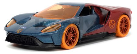 Autíčko Marvel Doctor Strange Ford GT Jada kovové s otvárateľnými dverami a figúrkou Doctor Strange dĺžka 13,3 cm 1:32