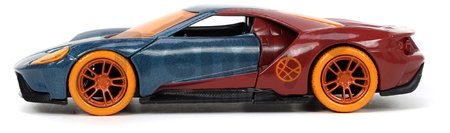 Autíčko Marvel Doctor Strange Ford GT Jada kovové s otvárateľnými dverami a figúrkou Doctor Strange dĺžka 13,3 cm 1:32