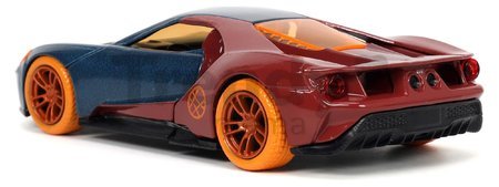 Autíčko Marvel Doctor Strange Ford GT Jada kovové s otvárateľnými dverami a figúrkou Doctor Strange dĺžka 13,3 cm 1:32