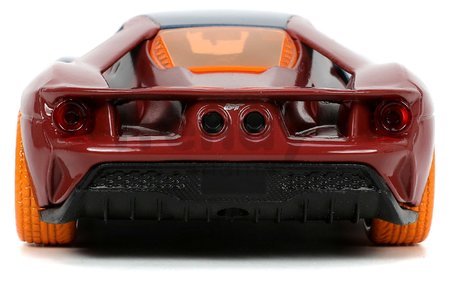 Autíčko Marvel Doctor Strange Ford GT Jada kovové s otvárateľnými dverami a figúrkou Doctor Strange dĺžka 13,3 cm 1:32