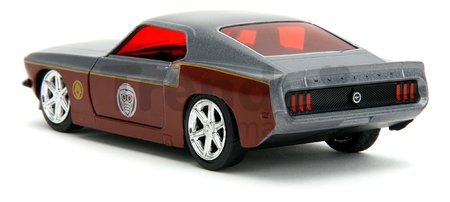 Autíčko Fastback 1969 Ford Mustang Marvel Jada kovové s otvárateľnými dverami a figúrka Star Lord dĺžka 13,9 cm 1:32