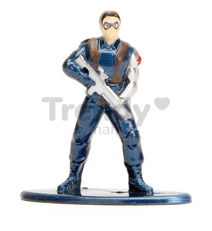 Autíčko Chevrolet Camaro 1973 Marvel Jada kovové s otvárateľnými dverami a figúrka Winter Soldier dĺžka 14 cm 1:32