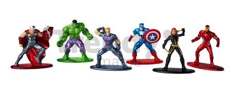 Figúrky zberateľské Avengers Marvel Nano Pack Jada kovové sada 6 druhov výška 4 cm