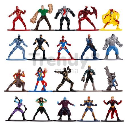 Figúrky zberateľské Marvel 20-Pack Wave 3 Jada kovové sada 20 druhov výška 4 cm