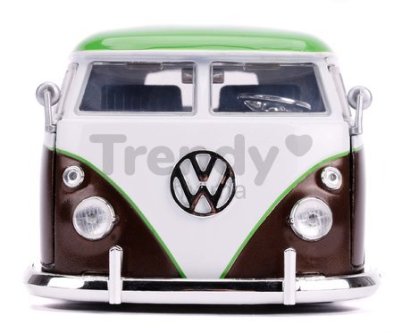 Autíčko Marvel Groot 1963 VW Bus Pickup Jada kovové s otvárateľnými časťami a figúrkou Groot dĺžka 20,5 cm 1:24