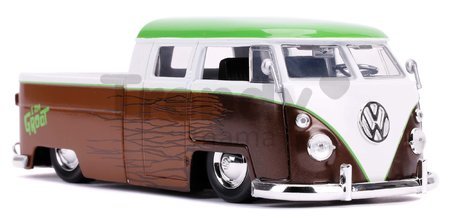 Autíčko Marvel Groot 1963 VW Bus Pickup Jada kovové s otvárateľnými časťami a figúrkou Groot dĺžka 20,5 cm 1:24