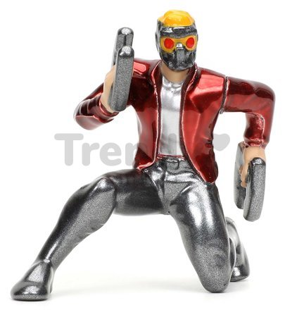 Autíčko Marvel 1967 Shelby GT-500 Jada kovové s otvárateľnými časťami a figúrkou Star Lord dĺžka 20 cm 1:24