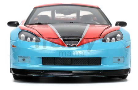 Autíčko Marvel Doctor Strange Chevy Corvette 2006 Jada kovové s otvárateľnými časťami a figúrkou Doctor Strange dĺžka 22 cm 1:24