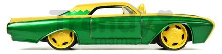Autíčko Marvel Ford Thunderbird Jada kovové s otvárateľnými časťami a figúrkou Loki dĺžka 22 cm 1:24