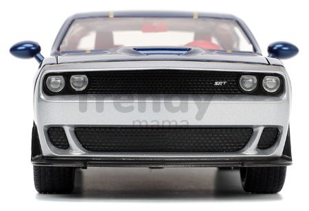 Autíčko Marvel Dodge Challenger SRT Hellcat Jada kovové s otvárateľnými časťami a figúrkou Thor dĺžka 20 cm 1:24