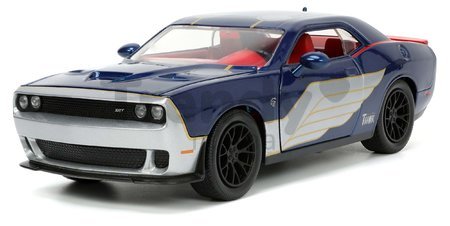 Autíčko Marvel Dodge Challenger SRT Hellcat Jada kovové s otvárateľnými časťami a figúrkou Thor dĺžka 20 cm 1:24