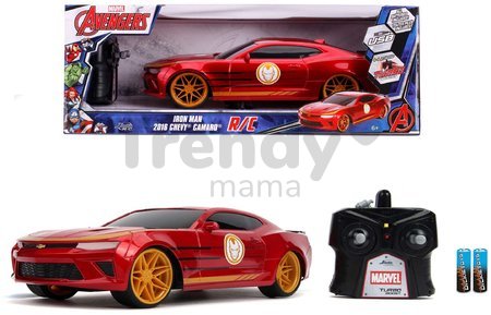 Autíčko na diaľkové ovládanie Marvel RC Iron Man 2016 Chevy 1:16 Jada červené dĺžka 29 cm od 6 rokov