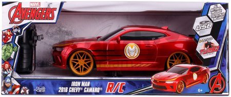 Autíčko na diaľkové ovládanie Marvel RC Iron Man 2016 Chevy 1:16 Jada červené dĺžka 29 cm od 6 rokov