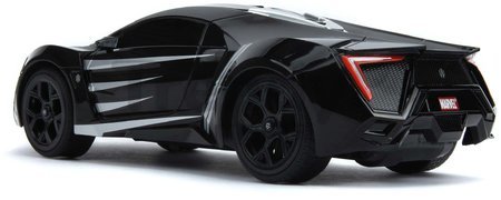 Autíčko na diaľkové ovládanie Marvel RC Black Panther Lykan 1:16 Jada čierne dĺžka 29 cm od 6 rokov