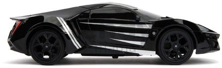 Autíčko na diaľkové ovládanie Marvel RC Black Panther Lykan 1:16 Jada čierne dĺžka 29 cm od 6 rokov