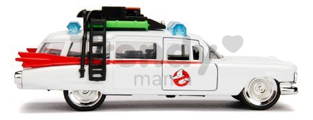Autíčko Ghostbusters Cadillac Jada kovové s otvárateľnými dverami dĺžka 12 cm 1:32