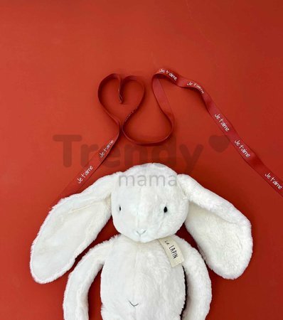 Plyšový zajačik The Bunny White Histoire d'Ours biely 32 cm od 0 mes