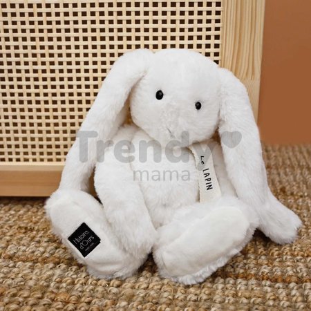 Plyšový zajačik The Bunny White Histoire d'Ours biely 32 cm od 0 mes