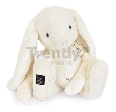 Plyšový zajačik The Bunny White Histoire d’ Ours biely 50 cm od 0 mes