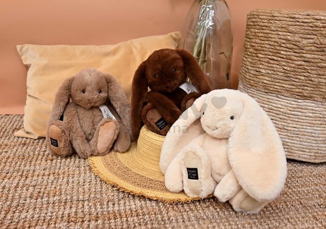 Plyšový zajačik The Bunny Vanilla Histoire d'Ours béžový 32 cm od 0 mes