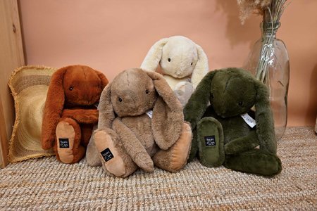 Plyšový zajačik The Bunny Kaki Histoire d’ Ours zelený 50 cm od 0 mes