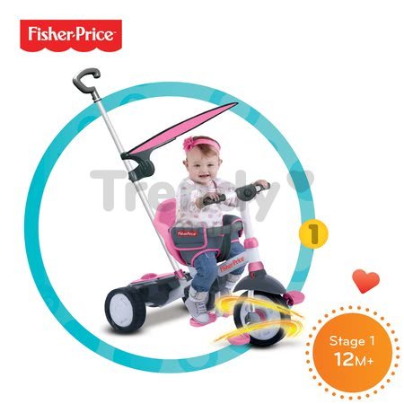 Trojkolka Fisher-Price Charm Plus Touch Steering smarTrike ružová od 12 mes