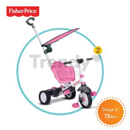 Trojkolka Fisher-Price Charm Plus Touch Steering smarTrike ružová od 12 mes