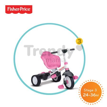 Trojkolka Fisher-Price Charm Plus Touch Steering smarTrike ružová od 12 mes