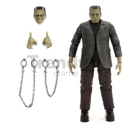 Figúrka Frankenstein Monsters Jada s pohyblivými časťami a doplnkami výška 15 cm